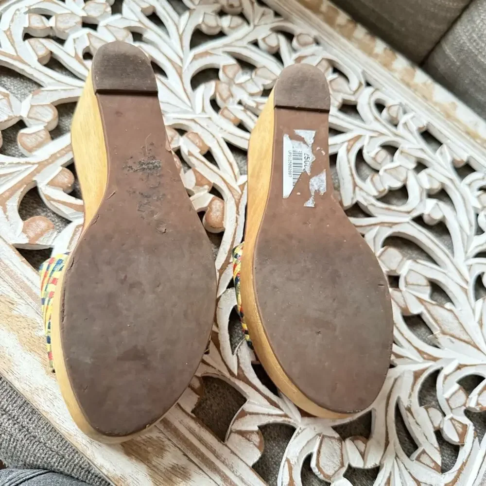 Tory Burch Wedge Platform Sandals Shoes Women’s 6
